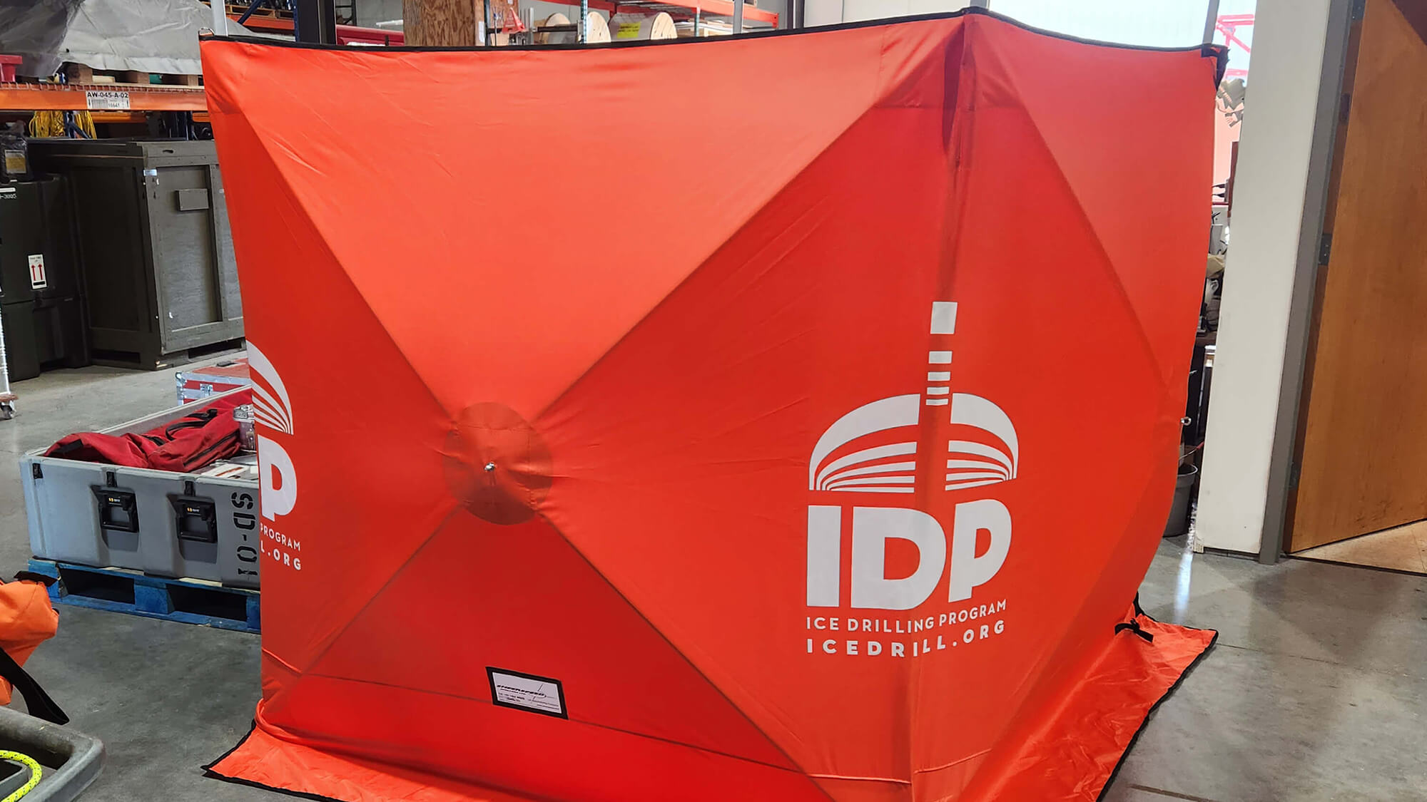 Photo of an IDP windscreen inside the IDP-WI warehouse. Photo credit: IDP.