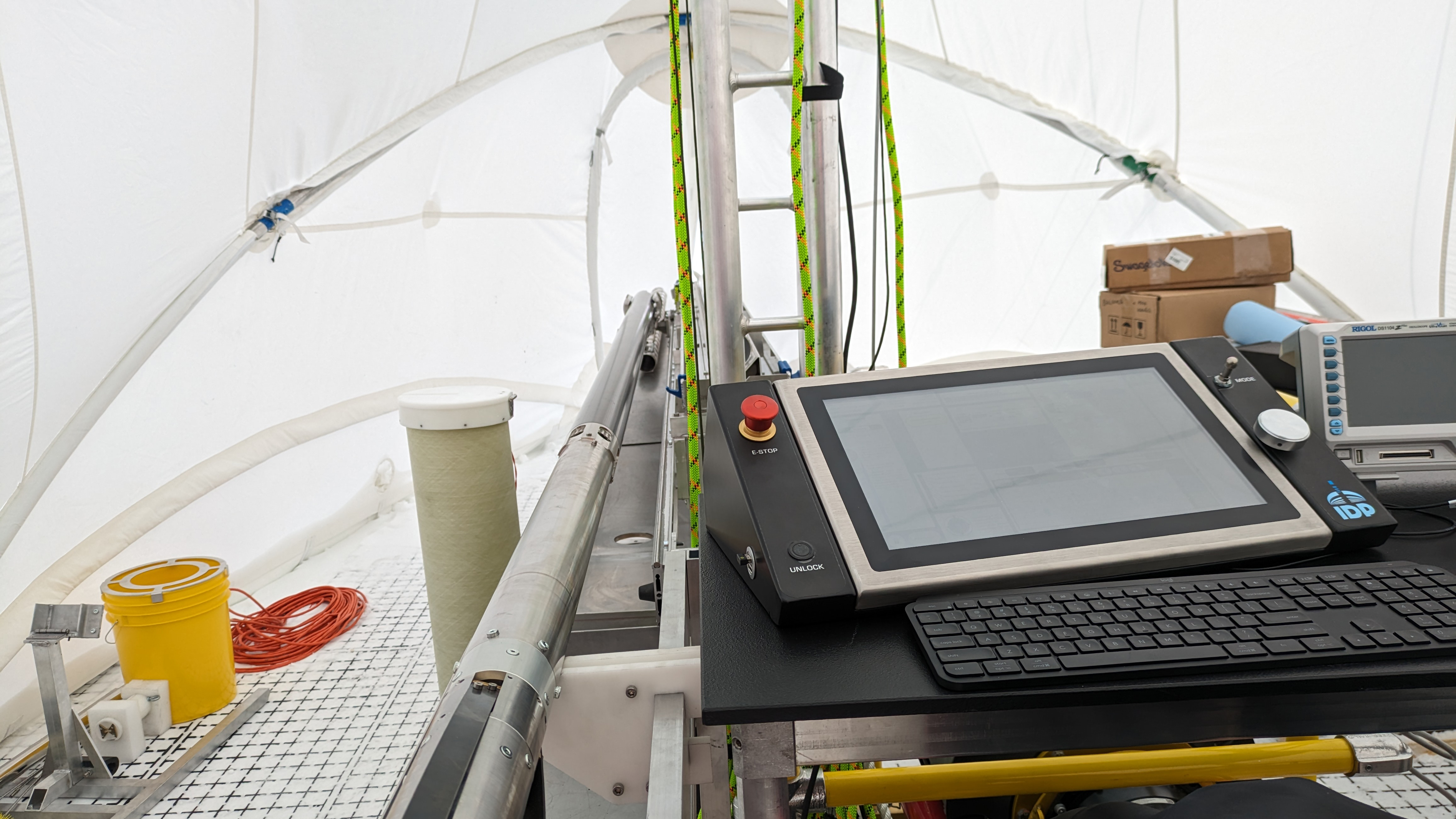 The control station for the 700 Drill. Credit: Umberto Stefanini.