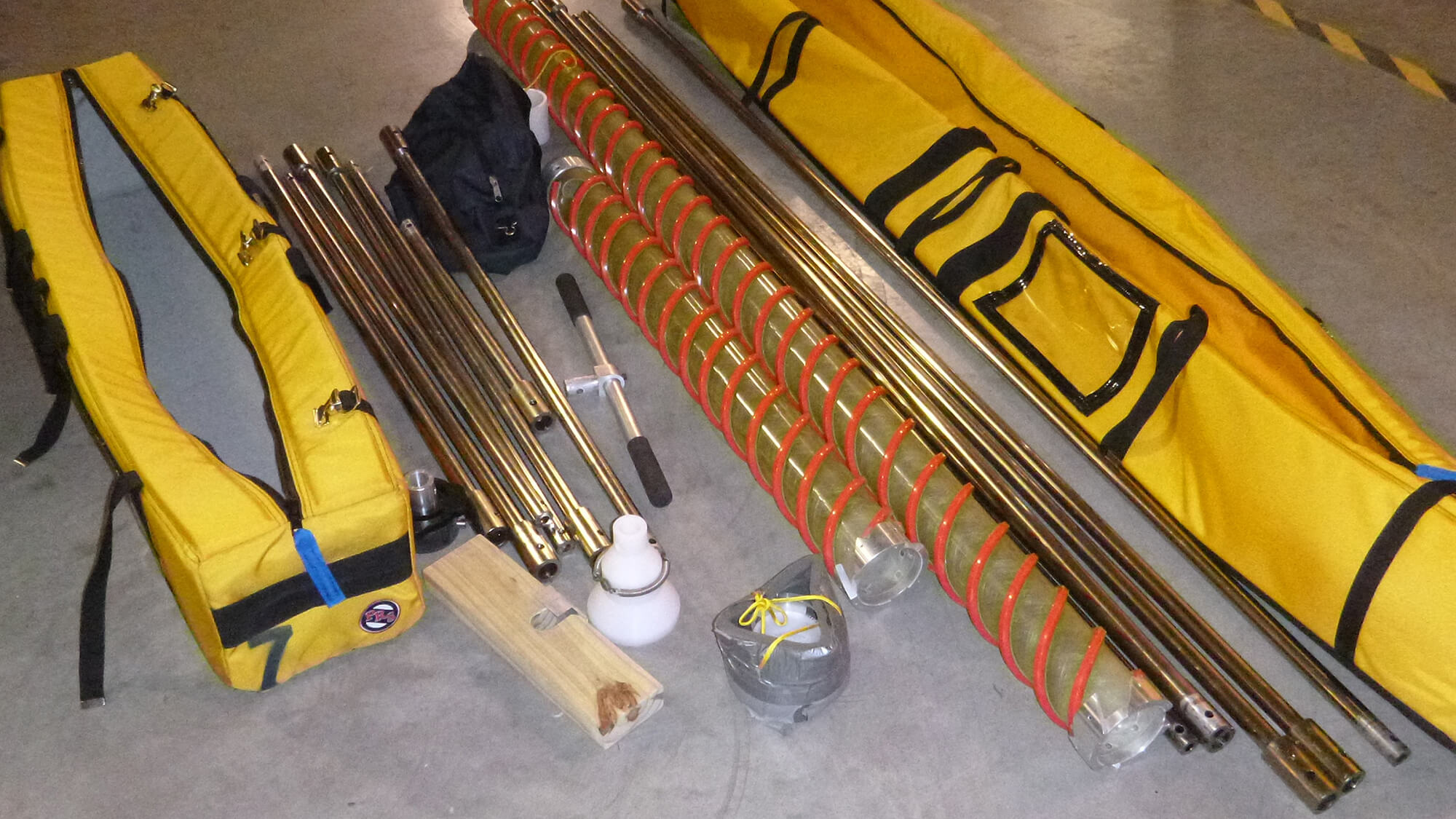 IDDO hand auger kit contents. Credit: Josh Jetson