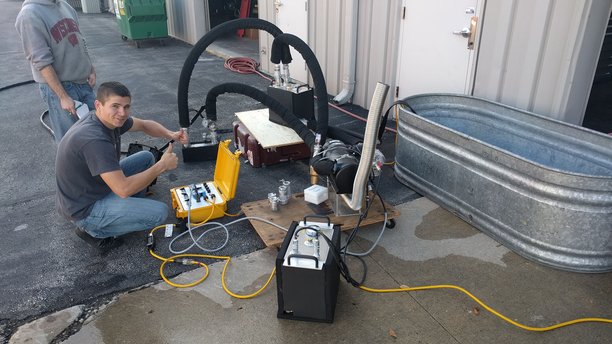 Testing of the SLLID at the IDP-Wisconsin warehouse in Madison, WI. Credit: IDP-Wisconsin