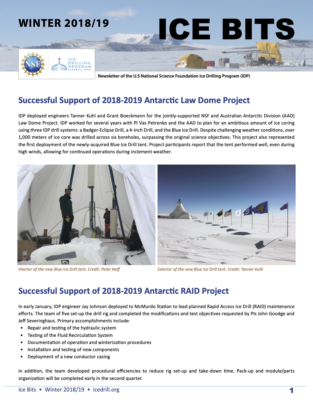 Cover Ice Bits Winter 2018-2019