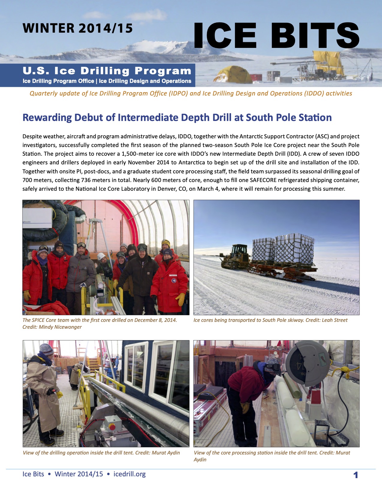 Cover Ice Bits Winter 2014-2015